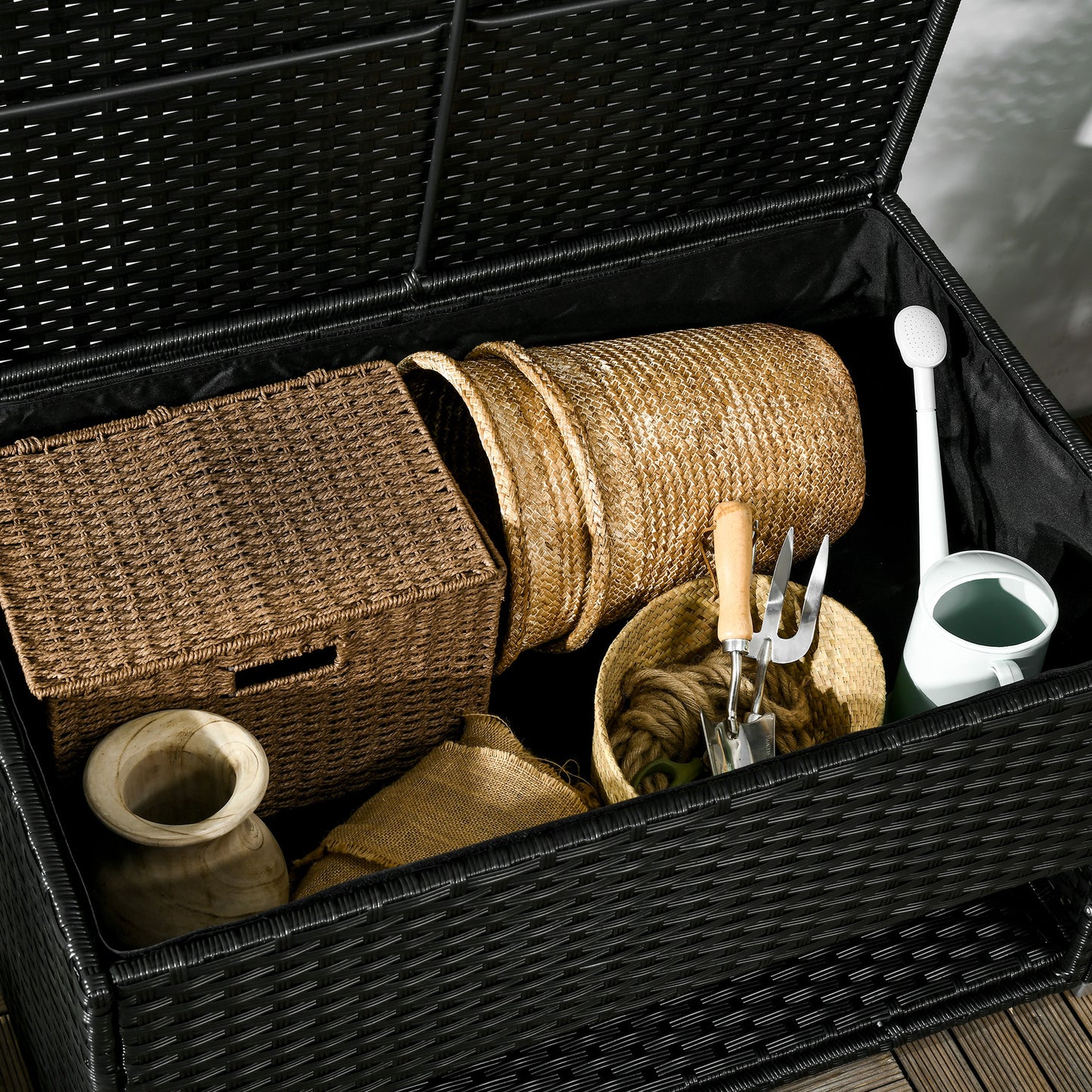 Chic Outdoor Storage Box & Shoe Rack