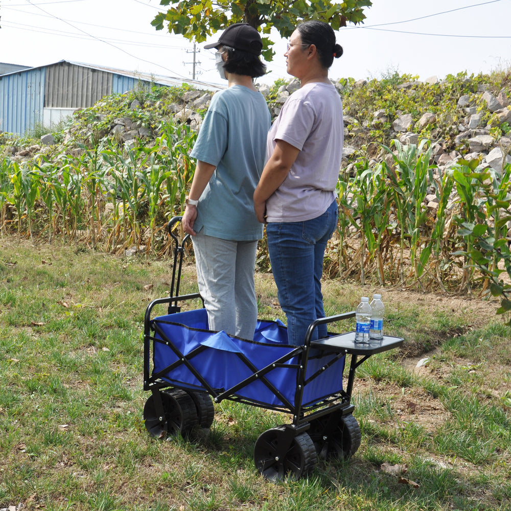 Blue Folding Wagon for All Your Adventures