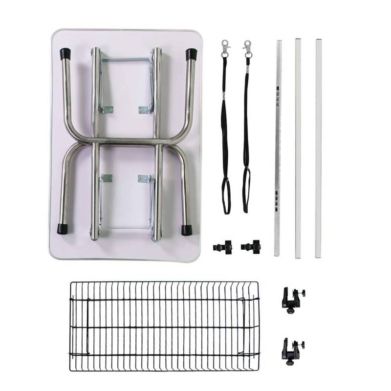 Blue Pet Grooming Table with Storage