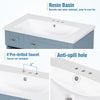 Chic Blue Bathroom Vanity with Effortless Sink