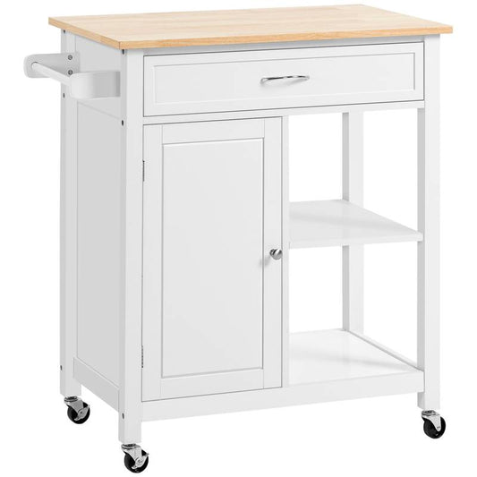 Charming Rolling Kitchen Cart