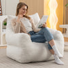 Cozy Ivory Teddy Bean Bag Chair