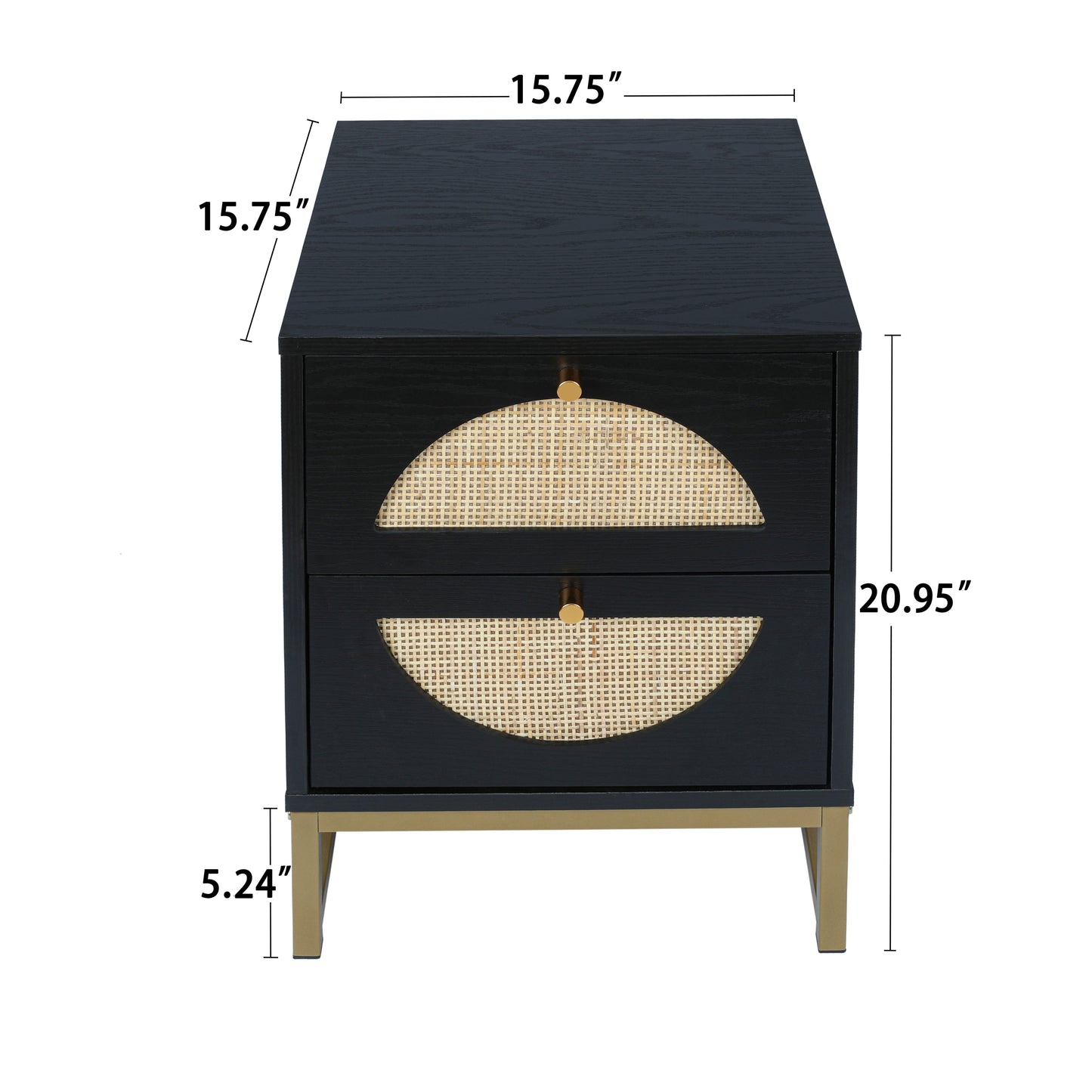 Chic Dual-Drawer Nightstand & Display Table