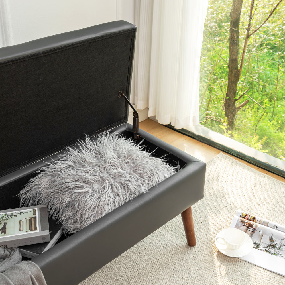 Cozy Storage Ottoman Bench