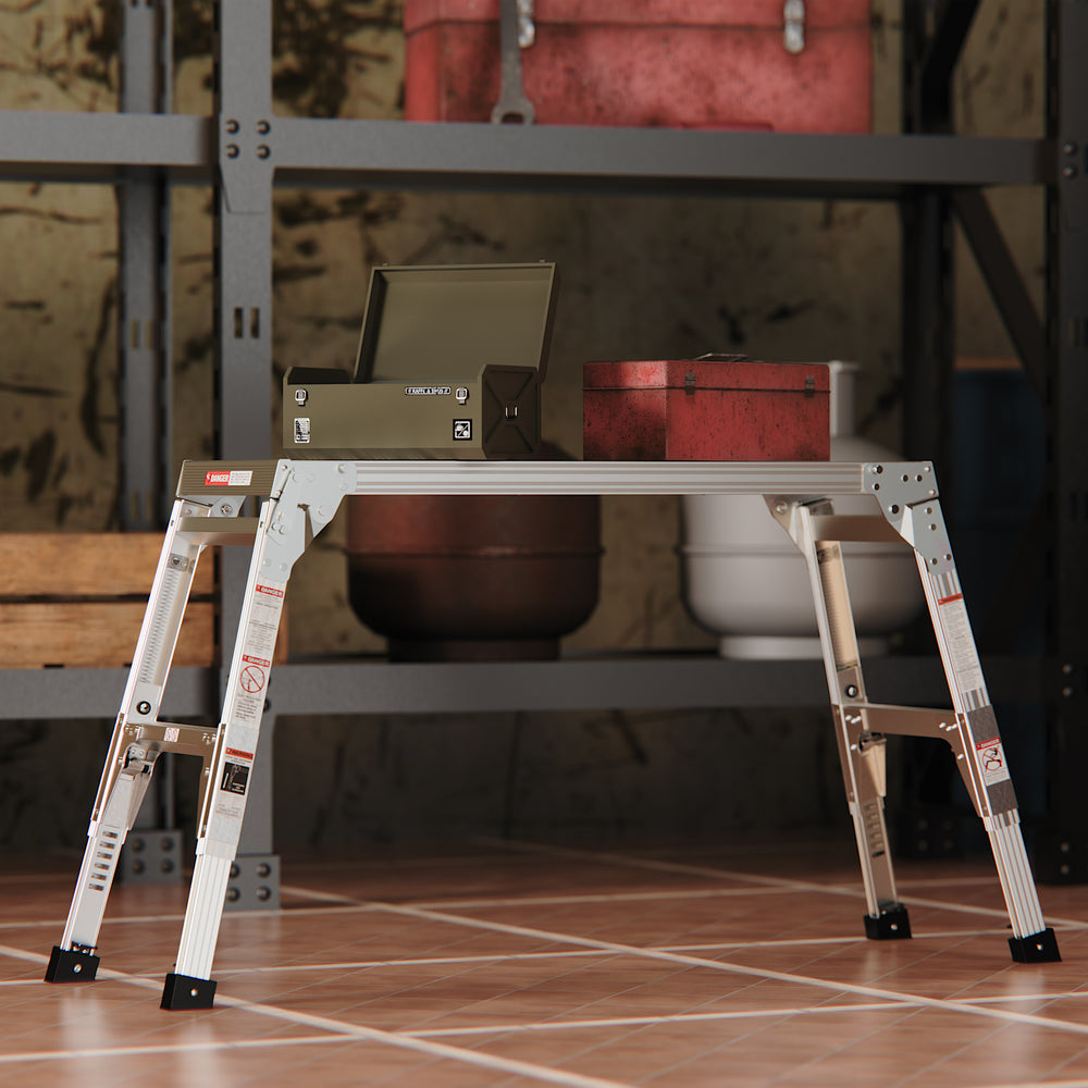 Versatile Foldable Workbench & Step Stool