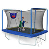 Jump and Slam Trampoline with Basketball Set - Blue Fun!
