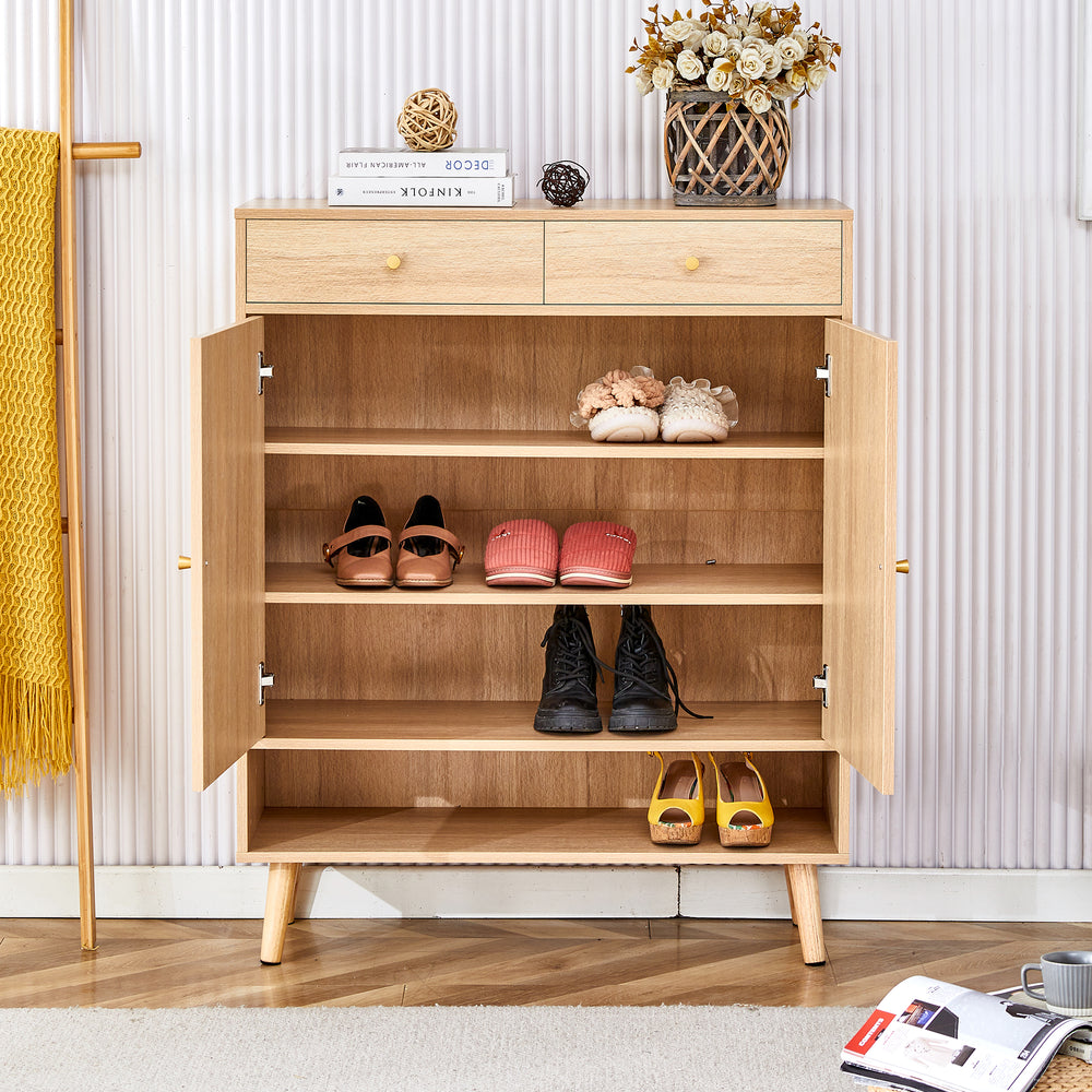 Chic Rattan Storage Cabinet