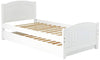 Cozy Twin Trundle Bed in White Pine