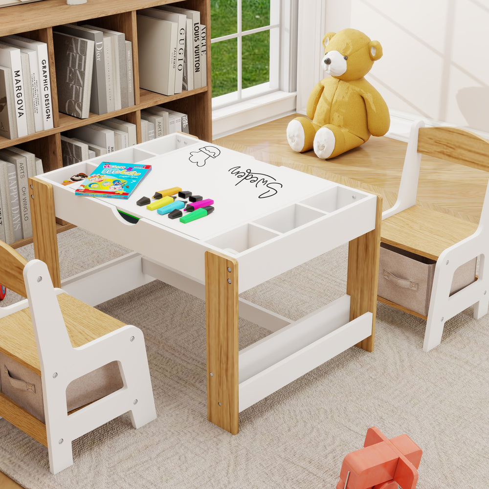 Playful Activity Table Set with Storage for Kids