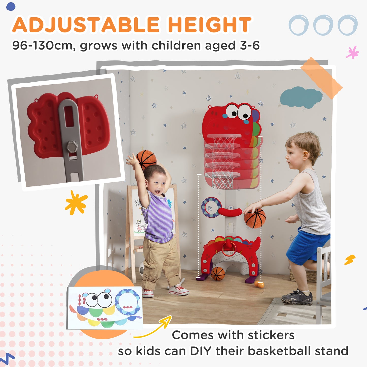 All-in-One Kids Sports Hoop