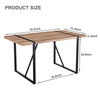 Rustic Industrial Wood Dining Table for Cozy Gatherings