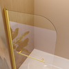 Elegant Frameless Gold Shower Door