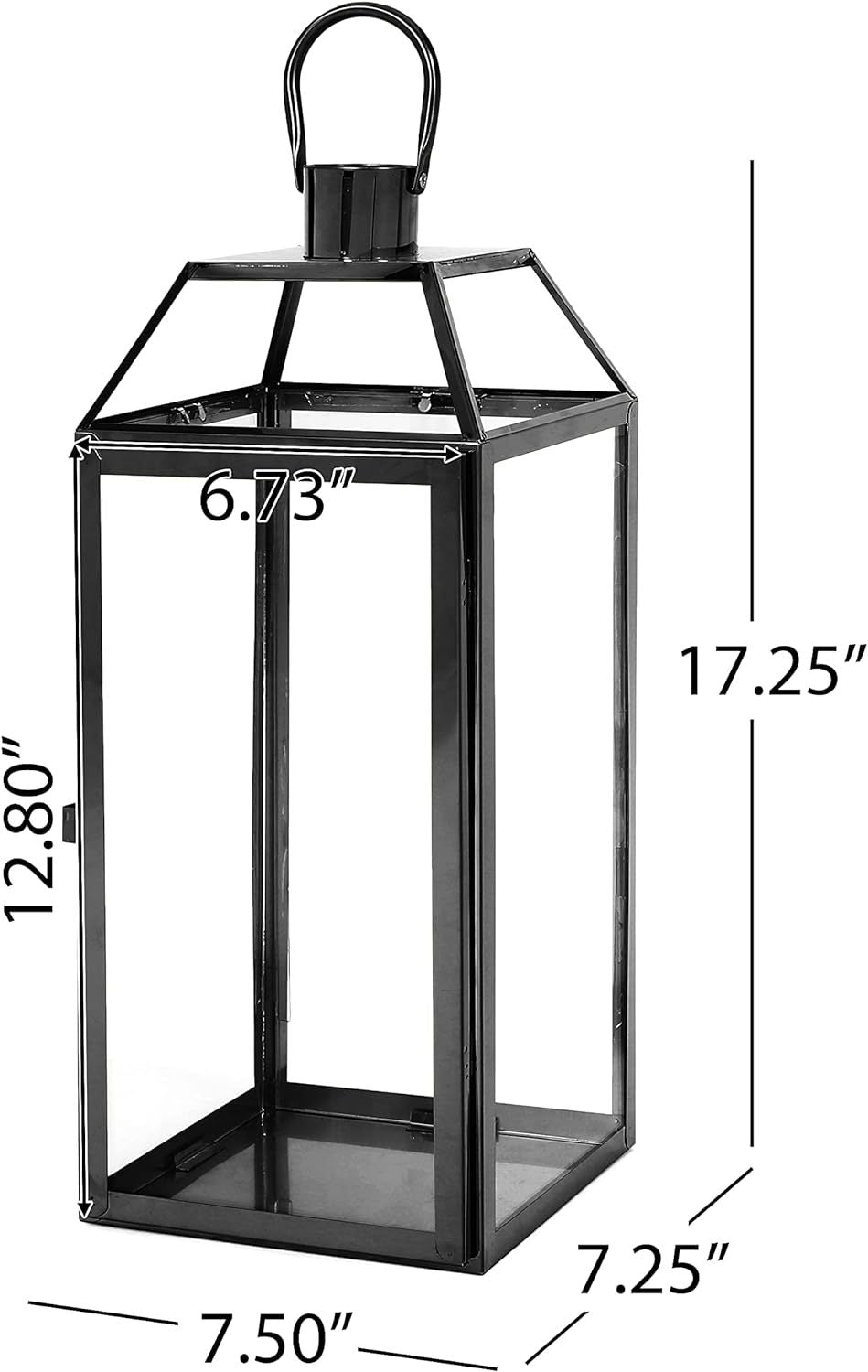 Shimmering Stainless Steel Lantern