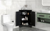 Chic Black Triangle Storage Cabinet for Home & Kitchen