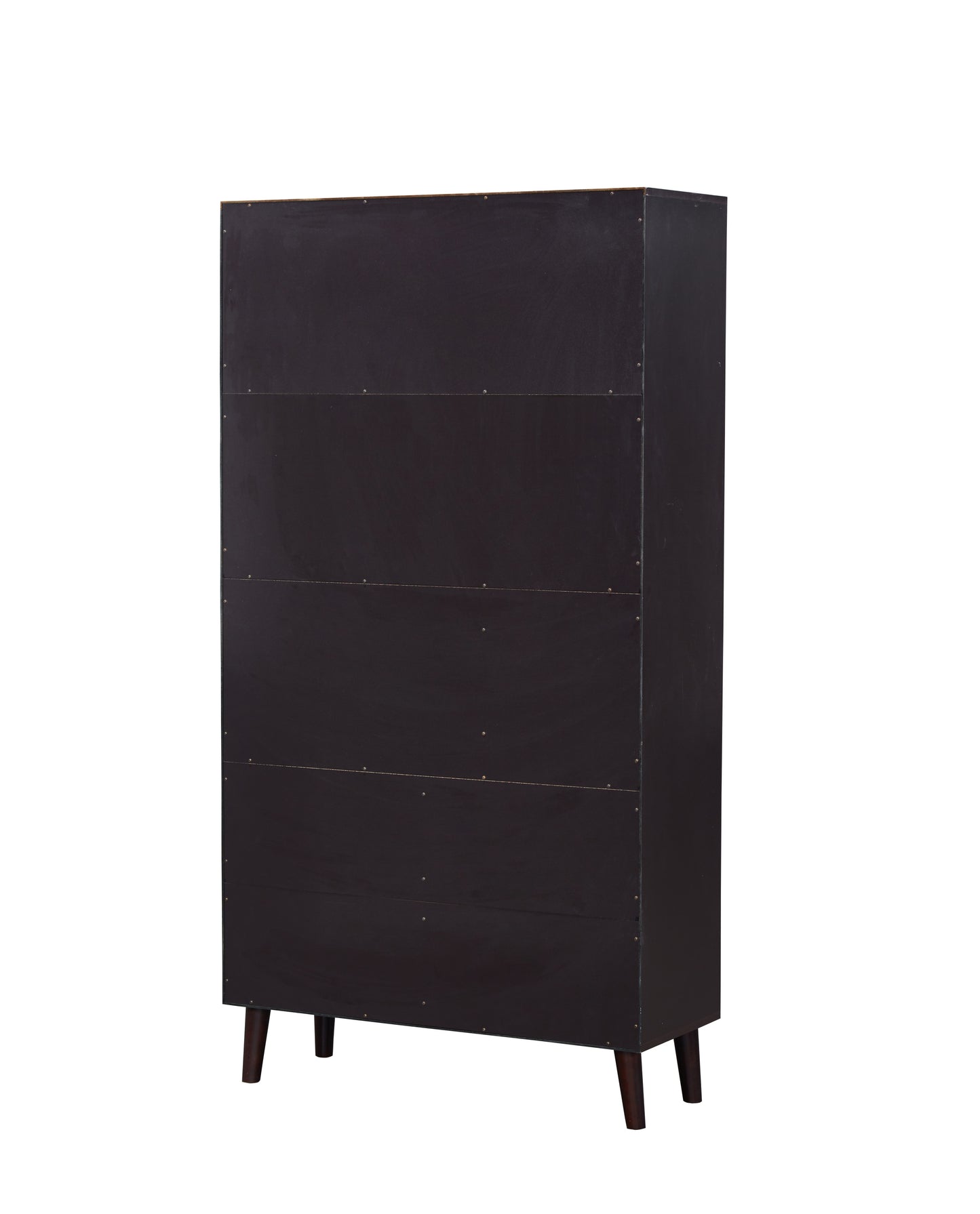 Chic Coffee Bookcase with Doors