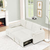 Cozy Convertible Corduroy Sofa Bed with Storage