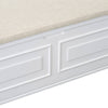 Rustic Charm Storage Bench with Safety Hinge