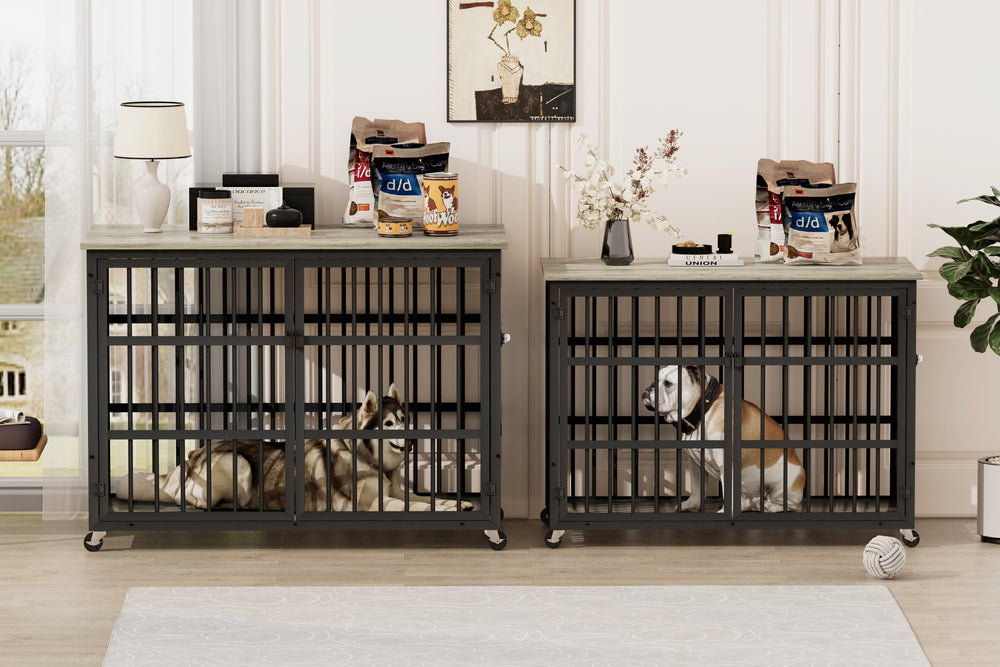 Chic Canine Crate with Side Access - Grey