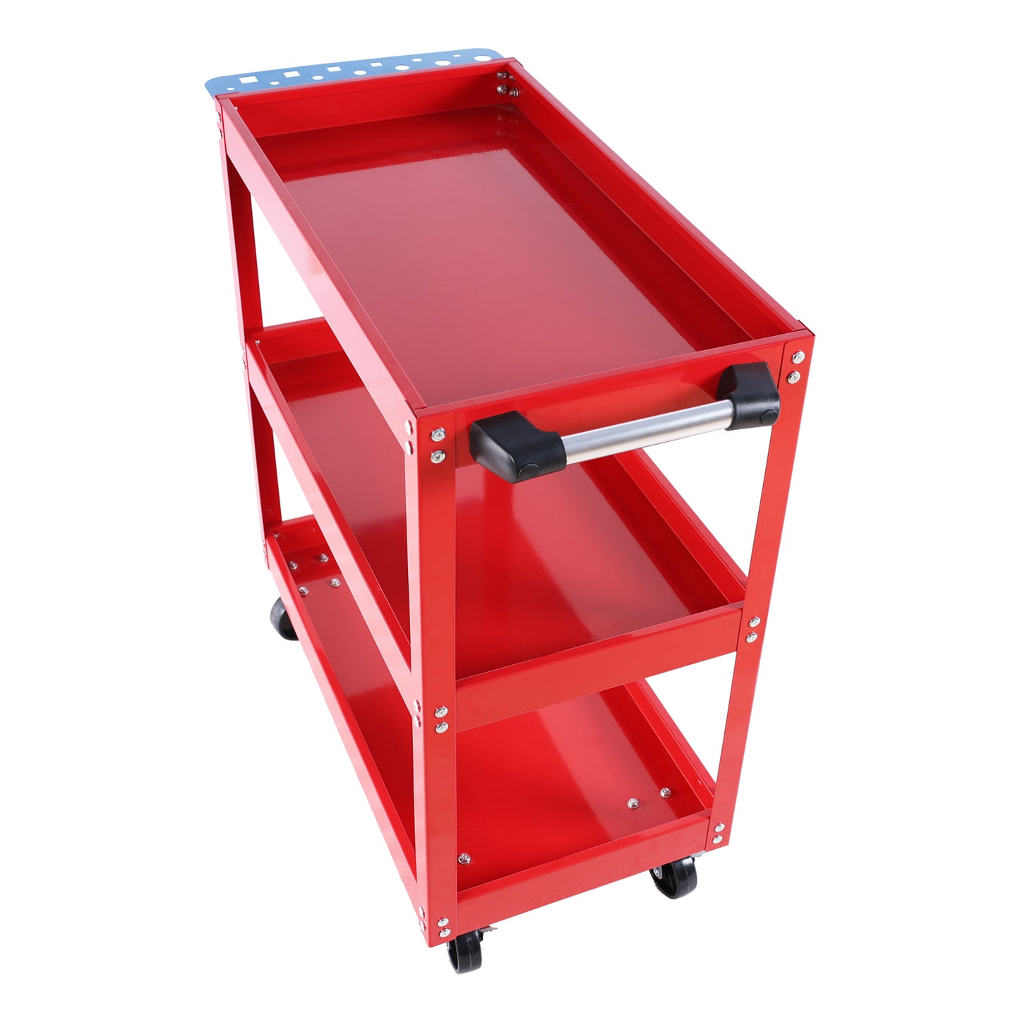 Red Rolling Tool Cart – Heavy Duty, Lockable Wheels, Perfect for Garage & Workshop