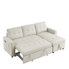 Cozy Reversible Sleeper Sofa with Storage Space