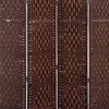 Chic Brown Wicker Privacy Screen Divider