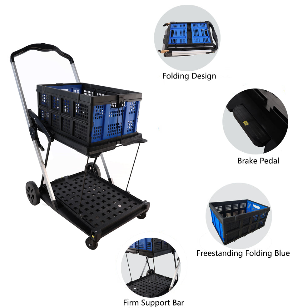 Smooth Ride Double Deck Cart