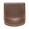 Chic Vintage Brown Faux Leather Barstools - Set of Two