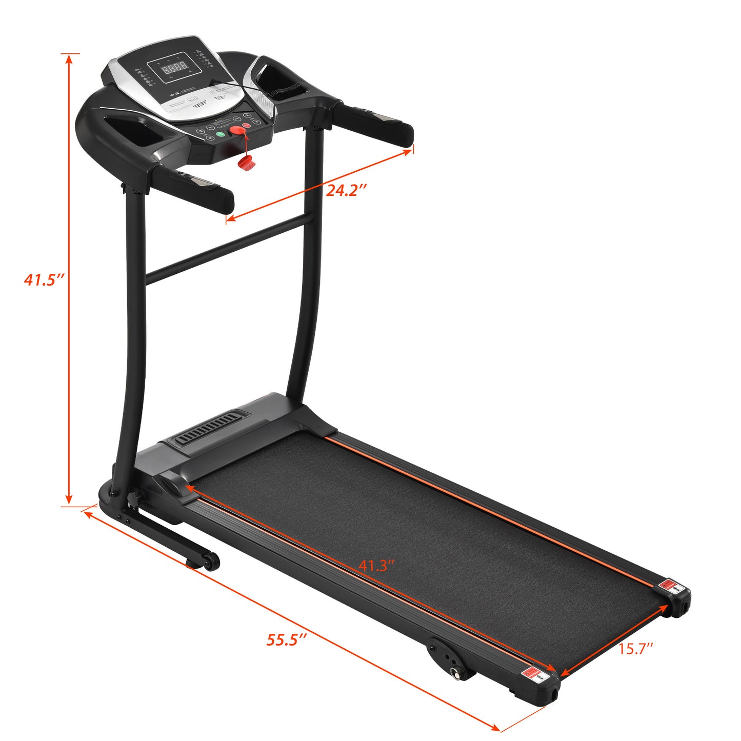 Foldable Home Treadmill with Pulse Sensor - Quiet, Compact & Powerful!