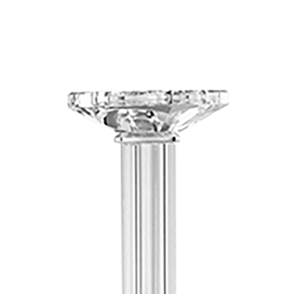 Elegant Glass Pillar Candle Holder