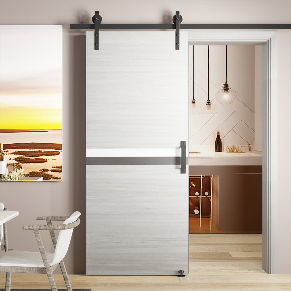 Modern Sliding Door Kit with Melamine Finish