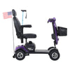 Vibrant Purple Outdoor Scooter with USB Charging & Cup Holders