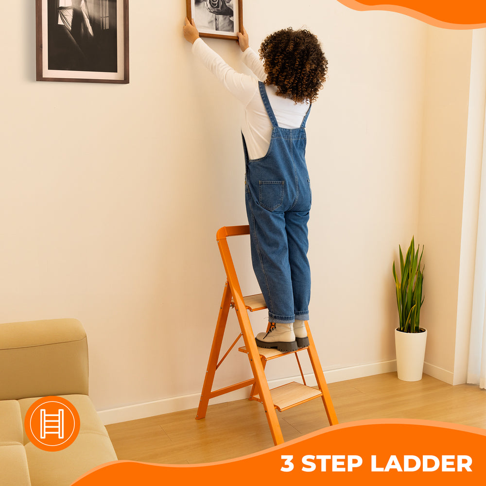 Sturdy & Stylish Folding Step Stool