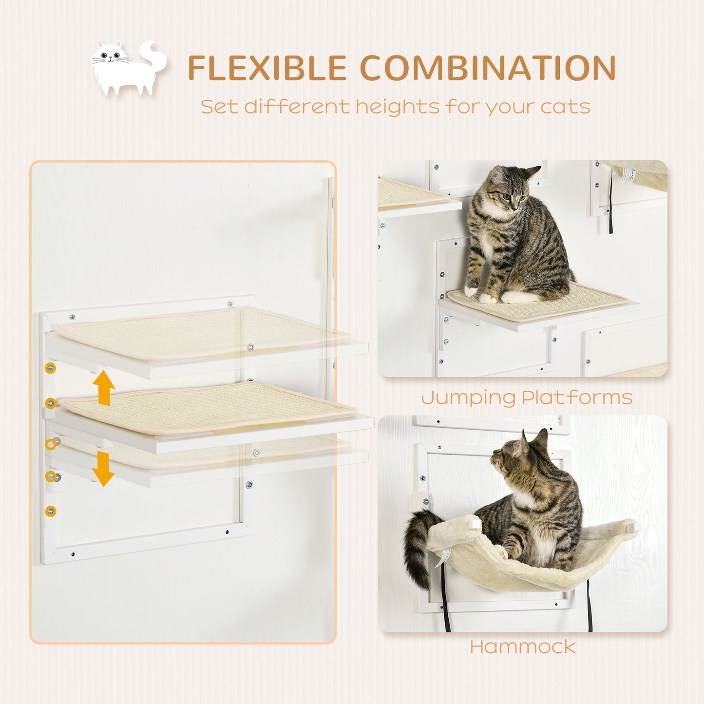 Cozy Cat Climb & Lounge Wall Set