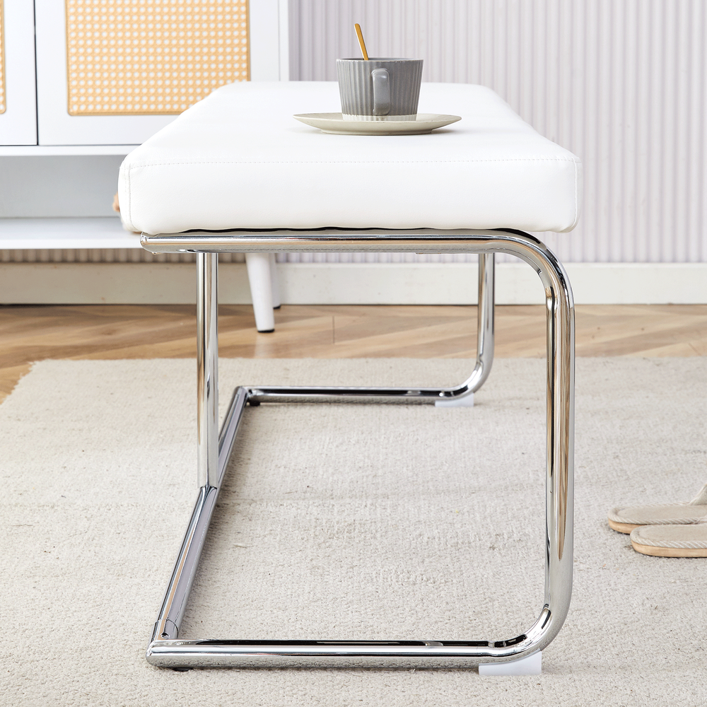 Stylish White Stool - Perfect Seating for Any Space