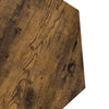 Chic Hexagon Wood Coffee & Side Table Set