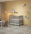 Stylish 3-in-1 Convertible Crib in Storm Grey