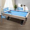 Rustic Billiards Bliss - K-Shaped Table with Royal Blue Cloth