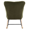 Cozy Teddy Rocking Chair in Dark Green