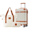 Travel Light Hardshell Luggage Set - Stylish & Secure White Suitcase