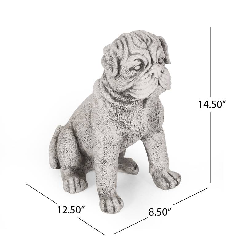 Paw-sitively Adorable Weatherproof Dog Statue