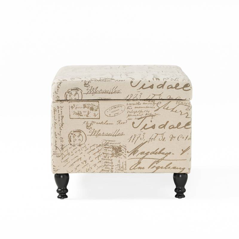 Chic Parisian Storage Ottoman