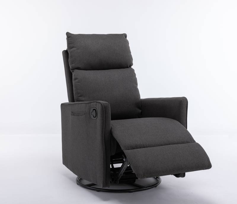 Cozy Glider Rocker Chair - Dark Gray