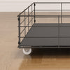 Elegant Grey Queen Bed Frame with LED & Storage Drawers