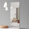 Elegant Round Corner Full Body Mirror - Stylish & Safe for Any Room