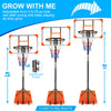 Easy-Move Adjustable Basketball Hoop for Indoor & Outdoor Fun