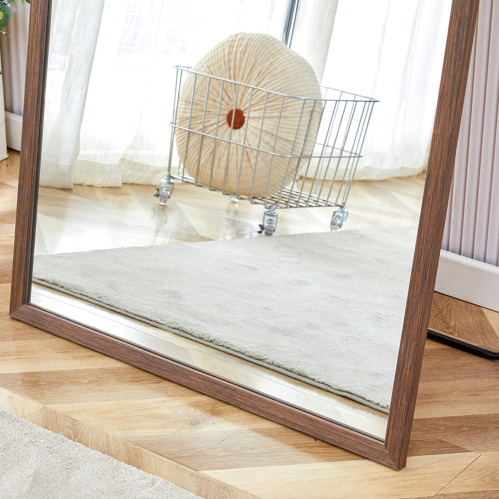 Elegant Full-Length Wooden Mirror