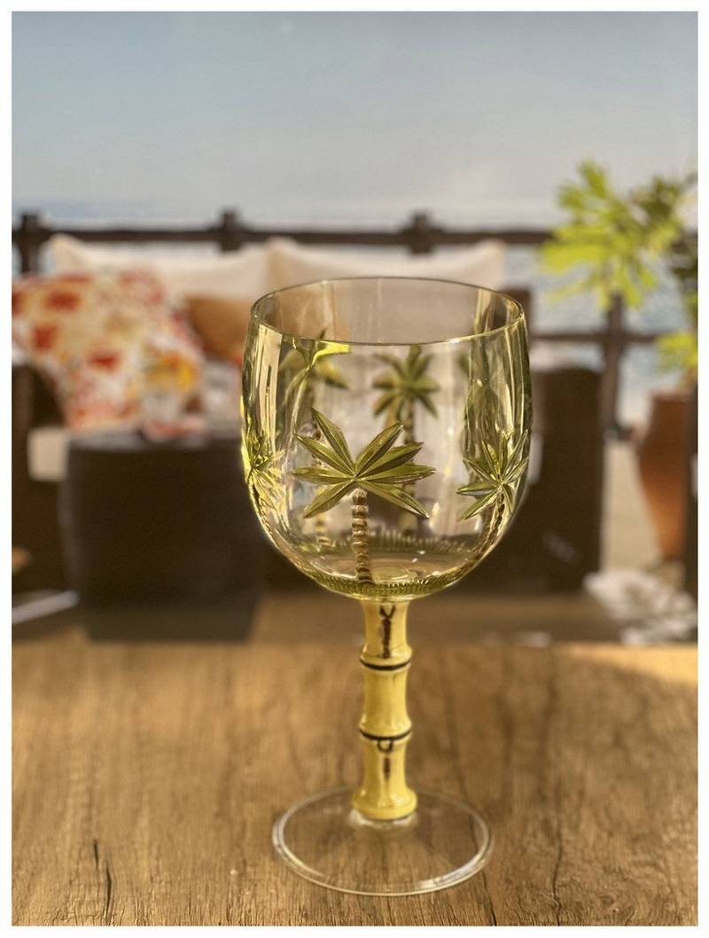 Tropical Vibes Unbreakable Wine Glasses Set