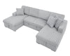 Cozy U-Shaped Sleeper Sofa with Storage and Plush Comfort