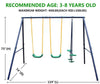 Joyful Glider Swing Set for Kids
