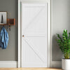 Modern Barn Door Panel - Ready to Assemble, Moisture-Proof & Deformation Resistant